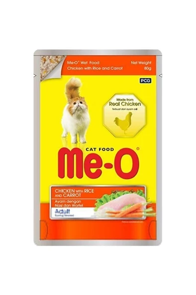 Tavuk Pirinç Ve Havuçlu Pouch Kedi Konservesi 80gr ürün görseli 1