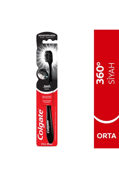 Colgate 360 Siyah Diş Fırçası - Resim 2