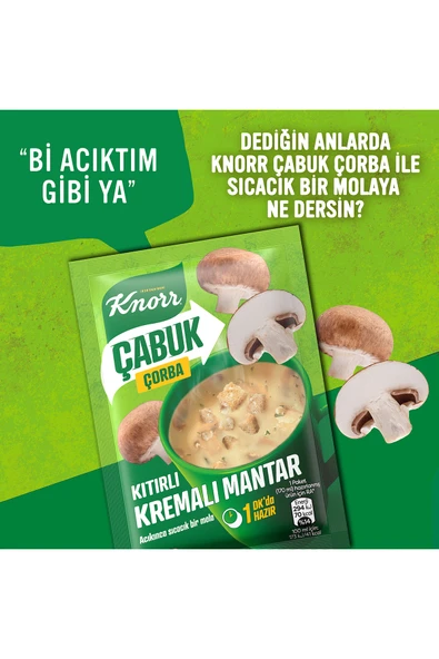 Knorr Çabuk Çorba Kremalı Mantar 19g X12 - Resim 4