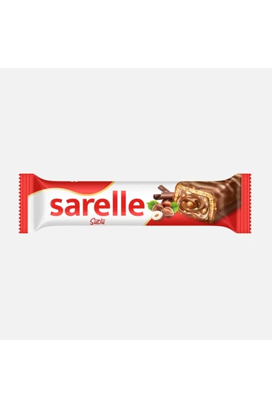 Sarelle Sütlü Çikolata Kaplamalı Fındıklı Gofret 33 g x 20 Adet ürün görseli 1