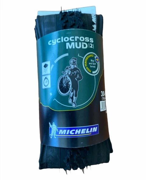 MICHELIN CYCLOCROSS MUD 2 700X30C 30-622 ŞEHİR DIŞ LASTİK  KATLANIR SİYAH ürün görseli 1