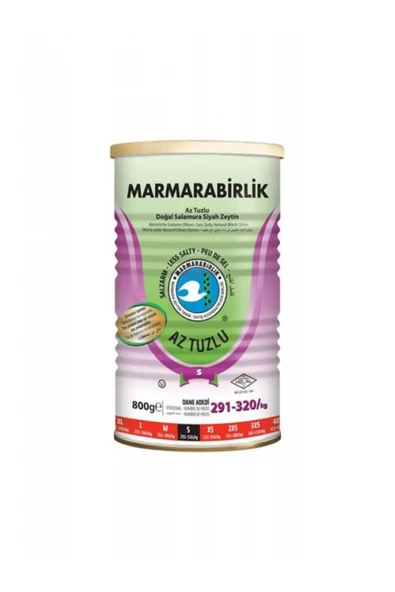 MarmaraBirlik Siyah Zeytin Az Tuzlu 800 Gr. Tnk. ürün görseli 1