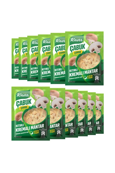 Knorr Çabuk Çorba Kremalı Mantar 19g X12 - Resim 2