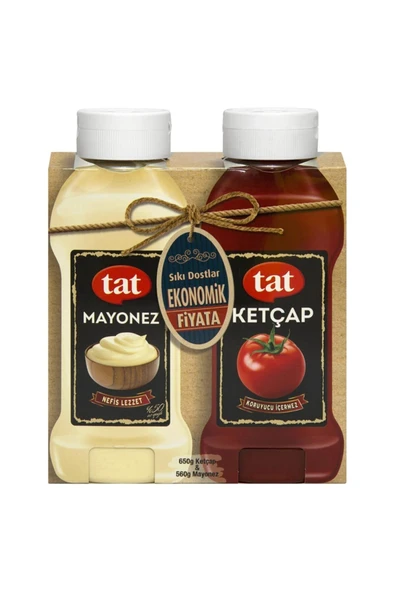 Tat Sıkı Dostlar Sade Ketçap Mayonez 650 gr 560 gr ürün görseli 1