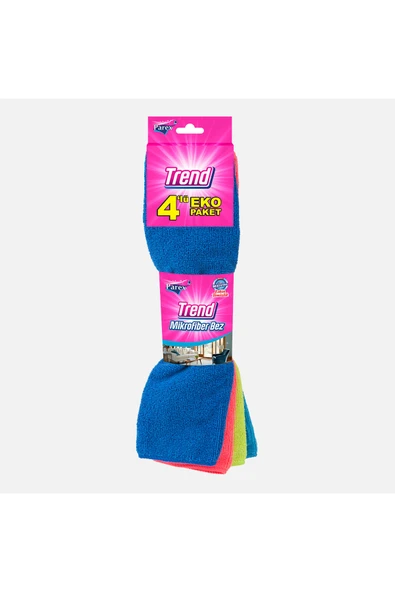 Parex Trend Mikrofiber Temizlik Bezi 4'lü ürün görseli 1