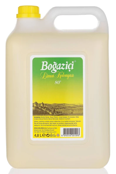 Boğaziçi Limon Kolonyası Bidon 4800 ml ürün görseli 1