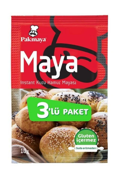 HAMFIRIN Pakmaya Instant Kuru Hamur Mayası 3'lü Paket 30 gr ürün görseli 1