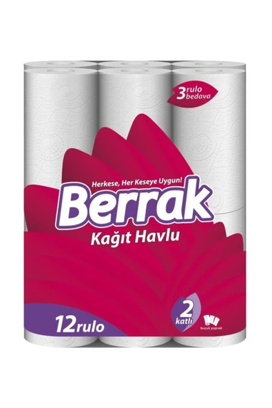 Berrak Kağıt Havlu 12 Rulo ürün görseli 1