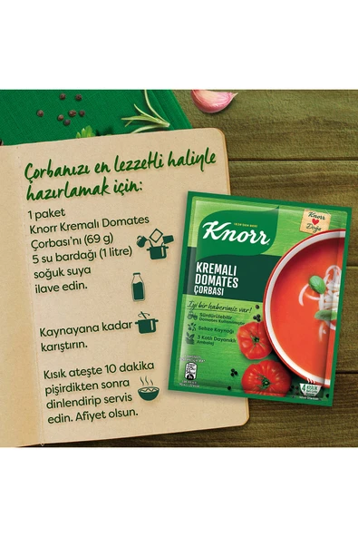 Knorr Kremalı Domates Çorbası 69 gr X 12 Adet - Resim 6
