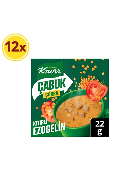 Knorr Çabuk Çorba Ezogelin Pratik Çorba 22 gr X 12 Adet ürün görseli 1