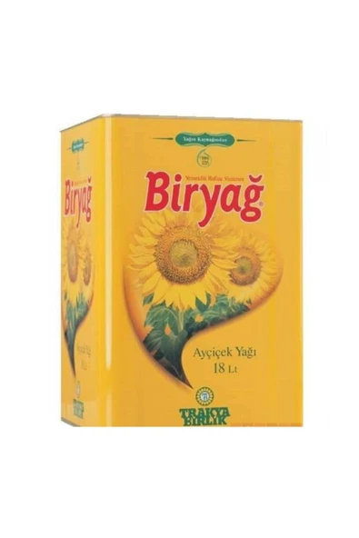 Biryağ Ayçiçek Yağı 18 Litre Teneke ürün görseli 1