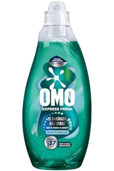 STOREMAX OMO Express Fresh Kötü Koku Karşıtı Beyaz ve Renkliler Sıvı Çamaşır Deterjanı, 1480 ml 1194891 ürün görseli 1