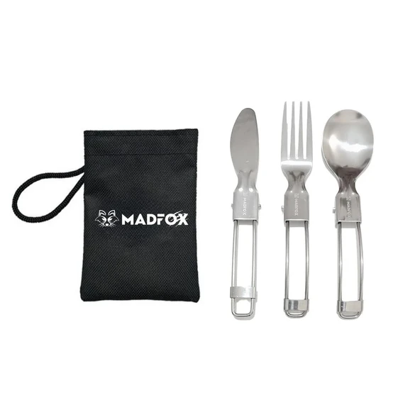 Madfox Heavy Duty 3IN1 Katlanır Çatal Kaşık Bıçak ürün görseli 1