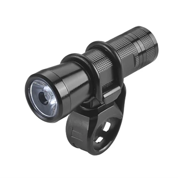 İMPACT FAR GRIP 3W  PİLLİ BİSİKLET ÖN IŞIK SİYAH FAR-112 ürün görseli 1