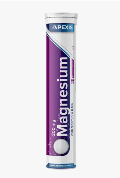 Apexis Magnesium With Vitamin C & B6 20 Efervesan Tablet ürün görseli 1