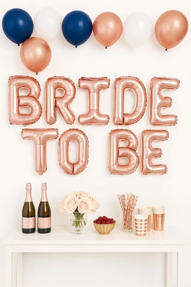 Beysüs Bride To Be Folyo Balon Rose gold Bekarlığa Veda Partisi ürün görseli 1