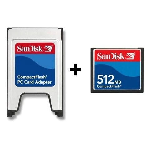 Evotech PCMCIA-CF Compact Flash Adaptör + 512MB Compact Flash Kart ürün görseli 1