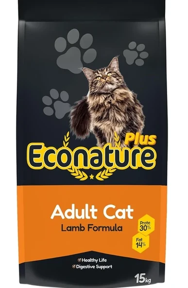 Econature Plus Kuzulu Yetişkin Kedi Maması 15KG ürün görseli 1