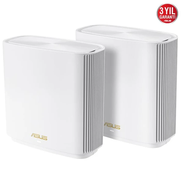 ASUS ZenWiFi BT8(W-2-PK) / BULK BE14000 WiFi7 Tri-Band Kablosuz Mesh Sistemi (Beyaz İkili Paket) ürün görseli 1