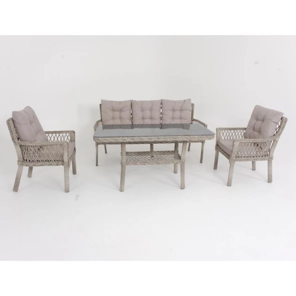 Fusion Üçlü Rattan Bahçe Oturma Grubu | Rehome ürün görseli 1