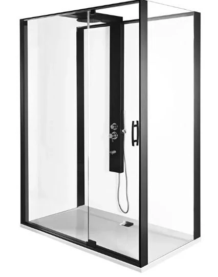 Vitra 56920022000 Zest Kompakt Duş Ünitesi Mat Siyah (Sağ) ürün görseli 1