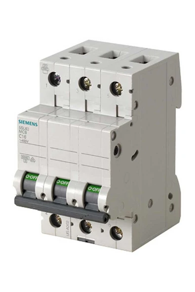Siemens 5SL6301-7 3x1A C Tipi 6kA Otomatik Sigorta ürün görseli 1