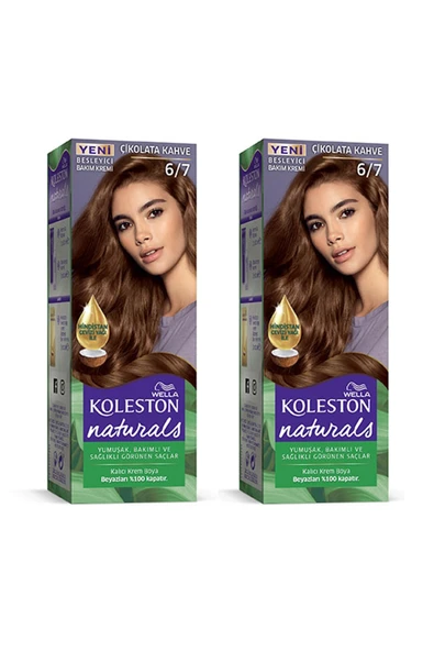 Naturals Saç Boyası Çikolata Kahve 6/7 2x Paket ürün görseli 1