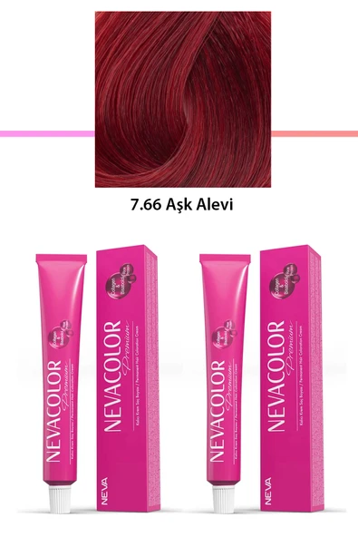 2 li Set Premium 7.66 Aşk Alevi - Kalıcı Krem Saç Boyası 2 X 50 g Tüp ürün görseli 1