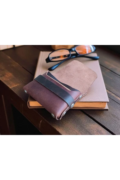 sumerianwallet Deri Cüzdan Tarçın (RFID KART ENGELLEYİCİ HEDİYE) Tarçın ürün görseli 1