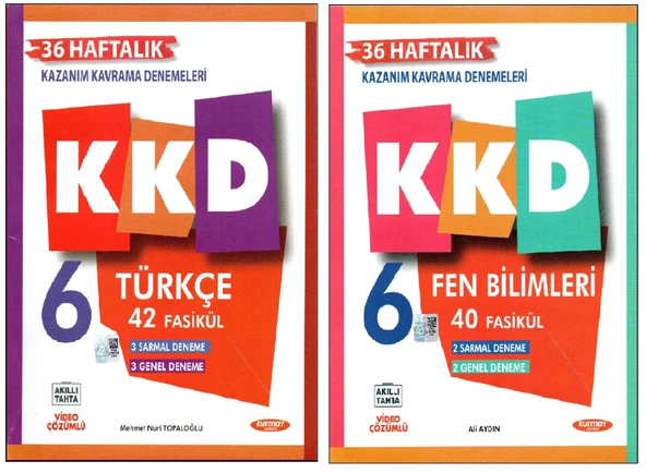 Kurmay 6. Sınıf KKD Fen Bilimleri+Türkçe ürün görseli 1