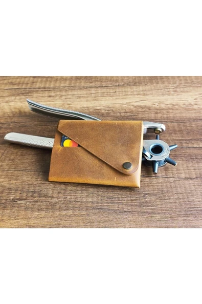 sumerianwallet Crazy Deri Cüzdan Taba ( Anahtarlık Hediye ) Taba - Resim 3