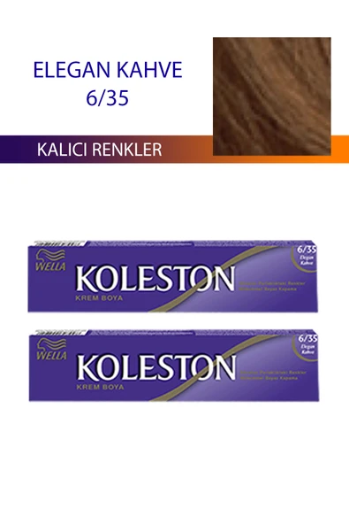 2 Adet Single Tüp Boya Saç Boyası Elegan Kahve 6/35 ürün görseli 1