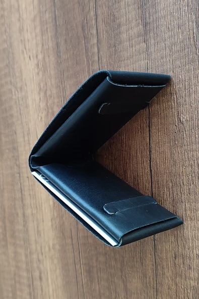 sumerianwallet Deri Kartlık Siyah ( Rfıd Kart Koruma Hediye ) Siyah ürün görseli 1