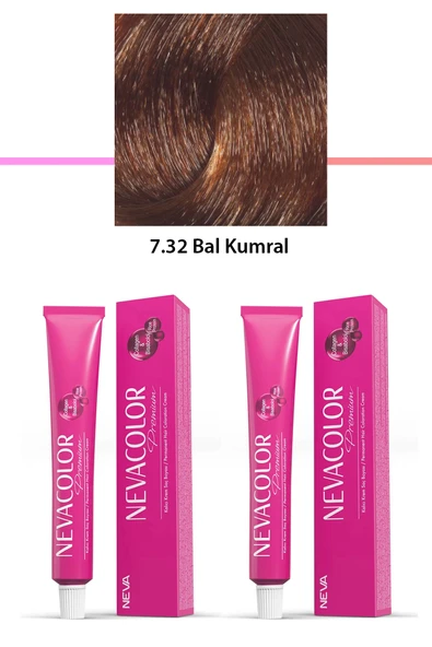2 li Set Premium 7.32 Bal Kumral - Kalıcı Krem Saç Boyası 2 X 50 g Tüp ürün görseli 1