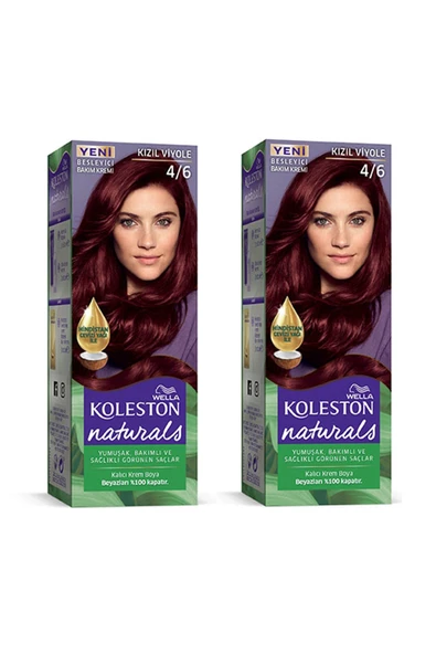 Naturals Saç Boyası Kızıl Viyole 4/6 2x Paket ürün görseli 1
