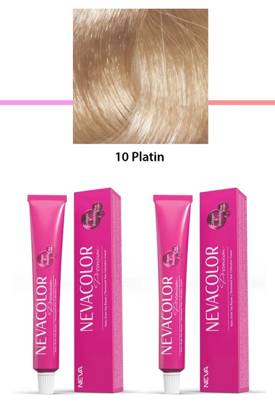 2 li Set Premium 10 Platin - Kalıcı Krem Saç Boyası 2 X 50 g Tüp ürün görseli 1