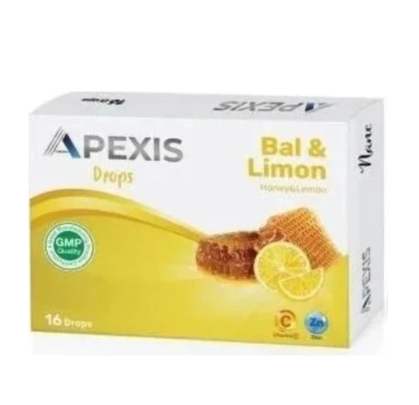 Apexis Drops Bal ve Limon Aromalı Pastil 16'lı ürün görseli 1