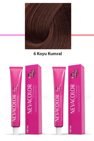 2 li Set Premium 6 Koyu Kumral - Kalıcı Krem Saç Boyası 2 X 50 g Tüp ürün görseli 1