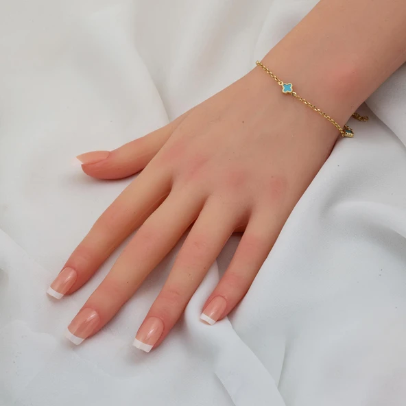 Van Cleef 14 Ayar İkili Altın Set Takımı - Resim 4