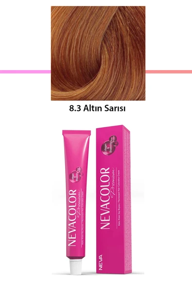 Premium 8.3 Altın Sarısı - Kalıcı Krem Saç Boyası 50 g Tüp ürün görseli 1