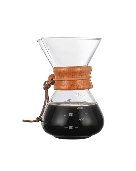 NURGAZ FİLTRE KAHVE CAM SET 400 ML ürün görseli 1