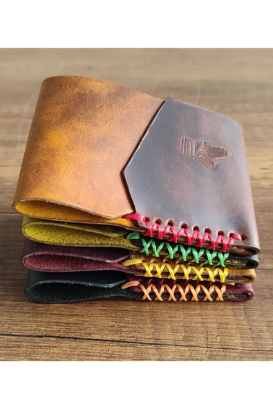 sumerianwallet Deri Kartlık Bordo - Resim 4
