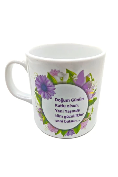PORSELEN KUPA BARDAK (DOĞUM GÜNÜ TEMALI ürün görseli 1