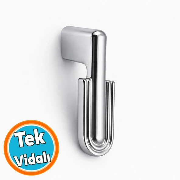 Metal Kulp Tek Vidalı Düğme Mobilya Dolap Çekmece Dolap Düğme Kulp Kulbu Kulpları Krom Gümüş ürün görseli 1