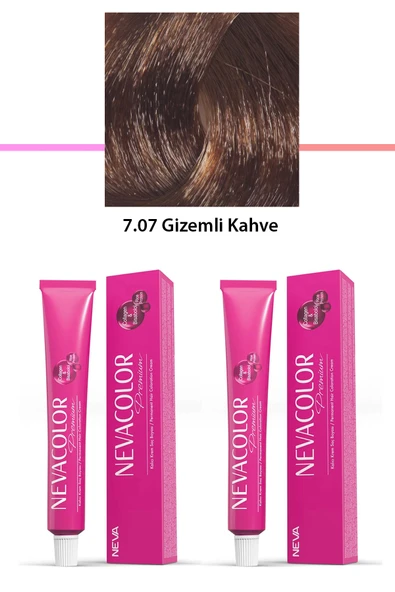 2 li Set Premium 7.07 Gizemli Kahve - Kalıcı Krem Saç Boyası 2 X 50 g Tüp ürün görseli 1