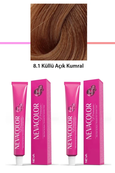 2 li Set Premium 8.1 Küllü Açık Kumral - Kalıcı Krem Saç Boyası 2 X 50 g Tüp ürün görseli 1