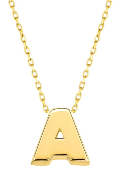 Minimal 0.7 Mm A Harfli Kolye 14 Ayar Altın ürün görseli 1