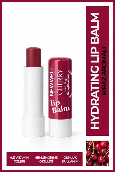 Cherry Hydrating Lip Balm – Kiraz Aromalı Nemlendirici Dudak Bakım Kremi 4 gr ürün görseli 1