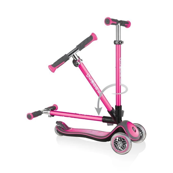 Globber Elite Deluxe Scooter - Pembe - Resim 5