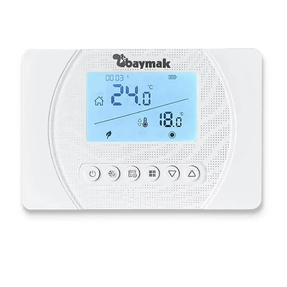 Baymak Logi Pro S Kablosuz Programlanabilir On-Off Oda Termostatı ürün görseli 1